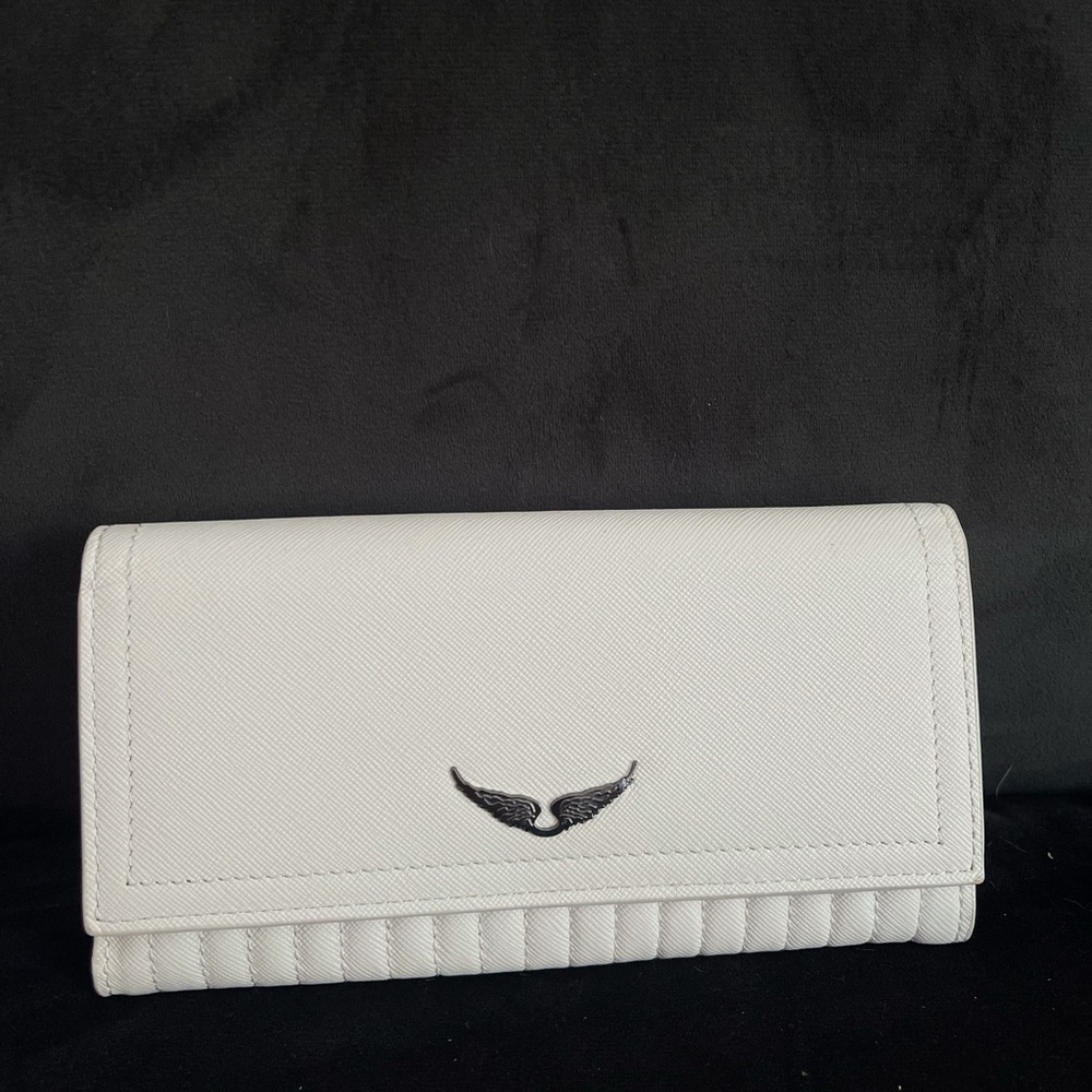 Zadig$Voltair leather wallet in white